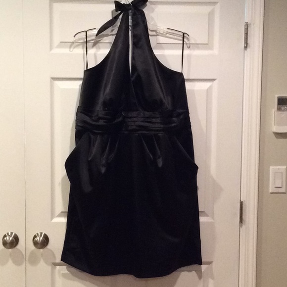 torrid Dresses & Skirts - NWT Black Satin Halter Dress 👗 size 26W